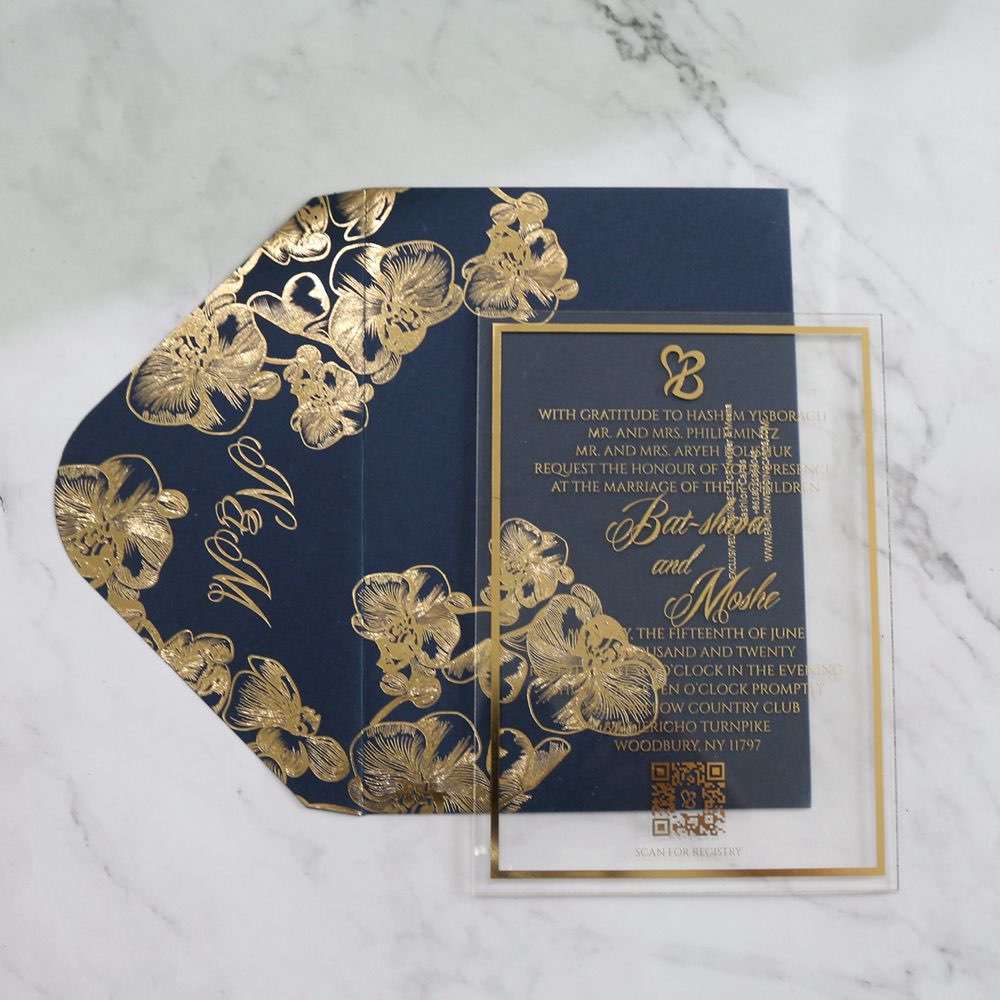 acrylic invitation